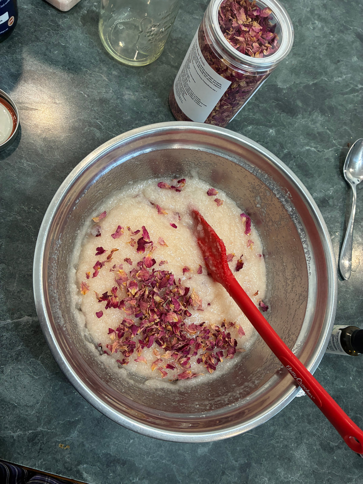 Rosemary & Rose Salt Scrub